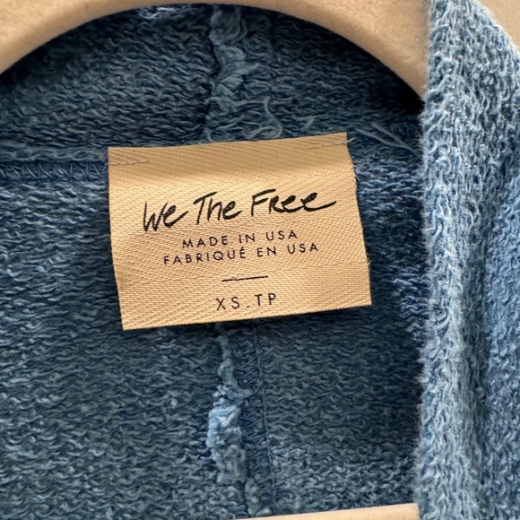 Free People We the Free Deep Pockets Cardi Lakeshore Blue size XS - Picture 5 of 6